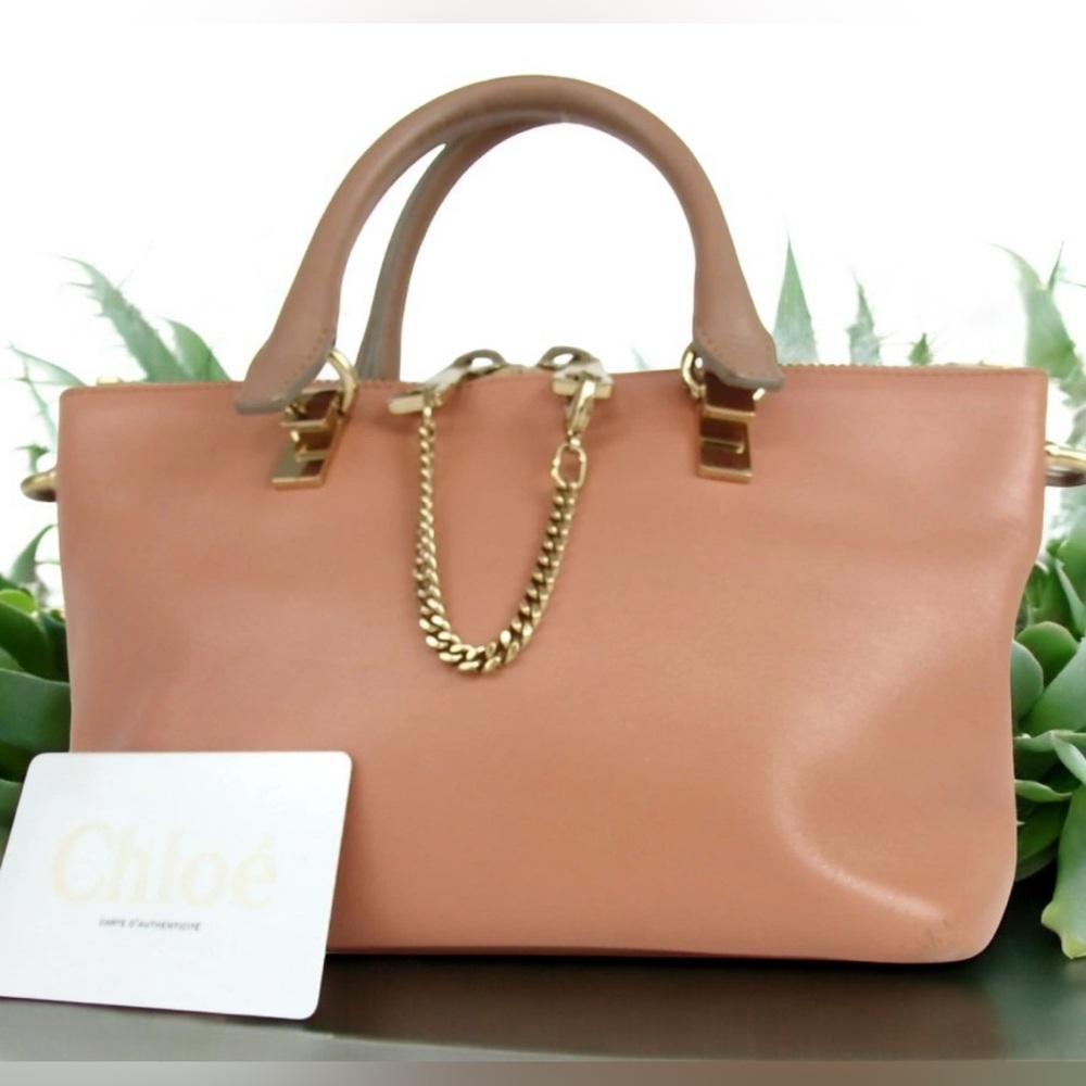 CHLOE Bailey Bicolor Leather Handbag- Small 😍❤️ - Picture 3 of 16